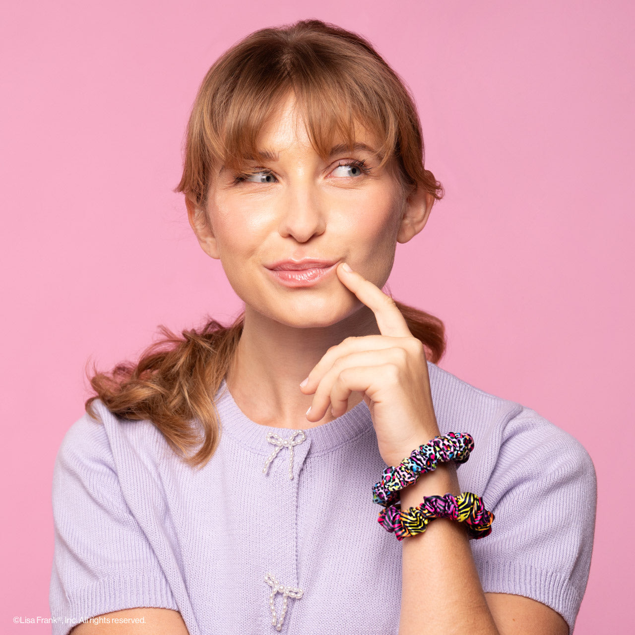 503486-LisaFrankxKitsch-RuchedSatinScrunchies-4pc-RainbowLeopard-Model-7-1280x1280px-1.jpg