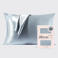 Satin Pillowcase in Haze Blue 2 Pack
